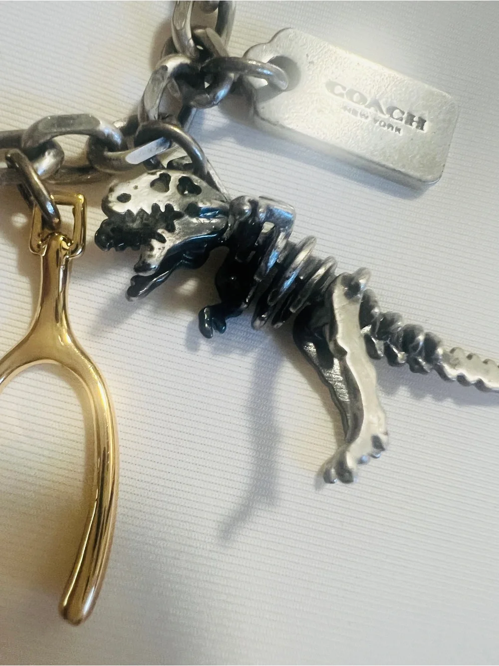 NWT Coach RARE Y2K Found Objects Charm Toggle Closure Bracelet - Sizs Small
